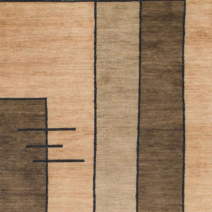 Machine Washable Abstract Brown Sand Brown Rug, wshabs1587