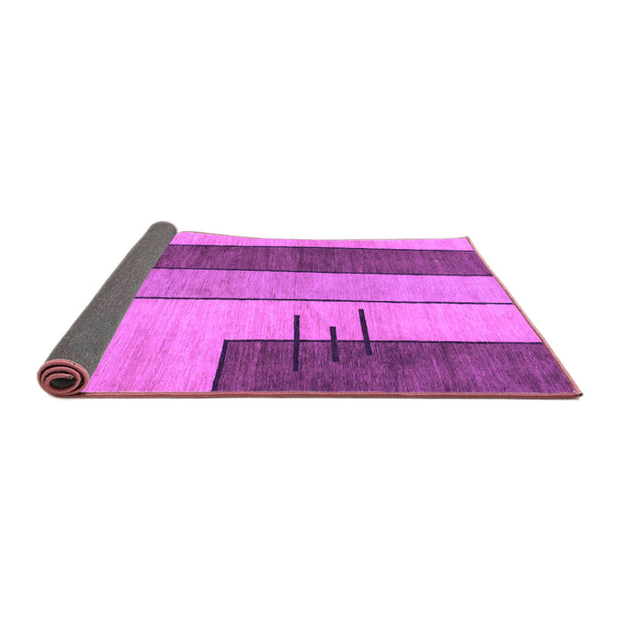 Sideview of Abstract Purple Modern Rug, abs1587pur