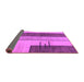 Sideview of Abstract Purple Modern Rug, abs1587pur