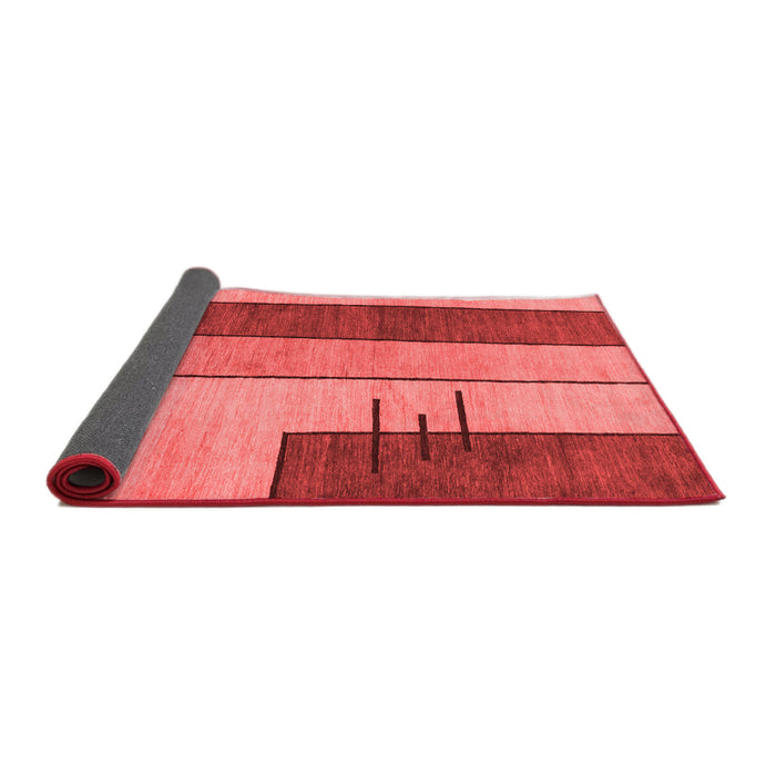 Abstract Red Modern Area Rugs