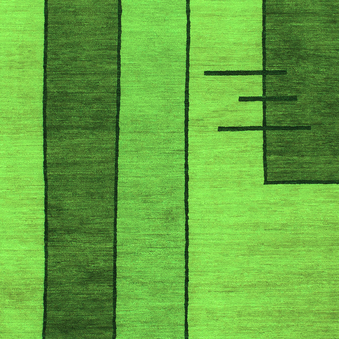 Machine Washable Abstract Green Modern Area Rugs, wshabs1587grn