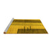 Sideview of Machine Washable Abstract Yellow Modern Rug, wshabs1587yw