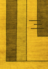 Abstract Yellow Modern Rug, abs1587yw