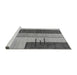 Sideview of Machine Washable Abstract Gray Modern Rug, wshabs1587gry