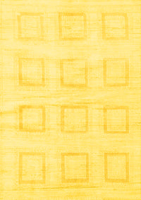 Solid Yellow Modern Rug, abs1588yw