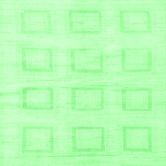 Square Solid Emerald Green Modern Rug, abs1588emgrn