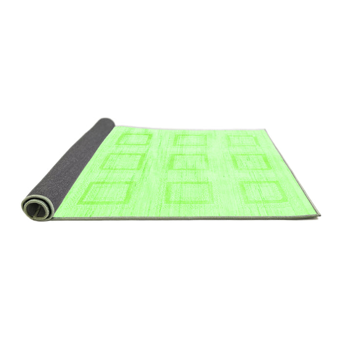 Sideview of Solid Green Modern Rug, abs1588grn