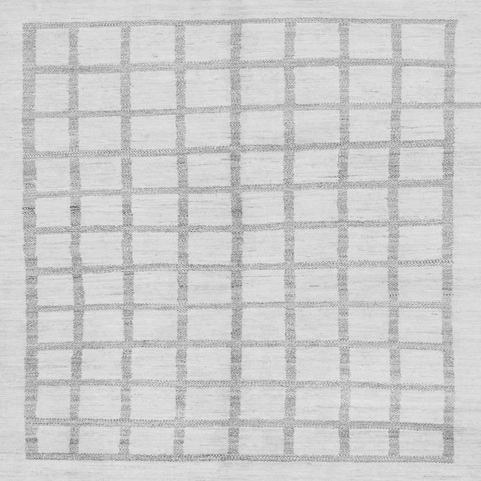 Square Solid Gray Modern Rug, abs1589gry