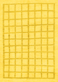 Solid Yellow Modern Rug, abs1589yw