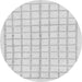 Round Solid Gray Modern Rug, abs1589gry