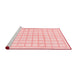 Modern Red Washable Rugs