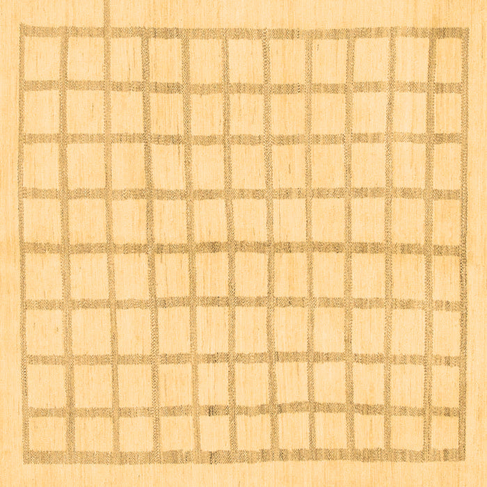 Square Machine Washable Solid Brown Modern Rug, wshabs1589brn