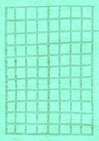 Solid Turquoise Modern Rug, abs1589turq