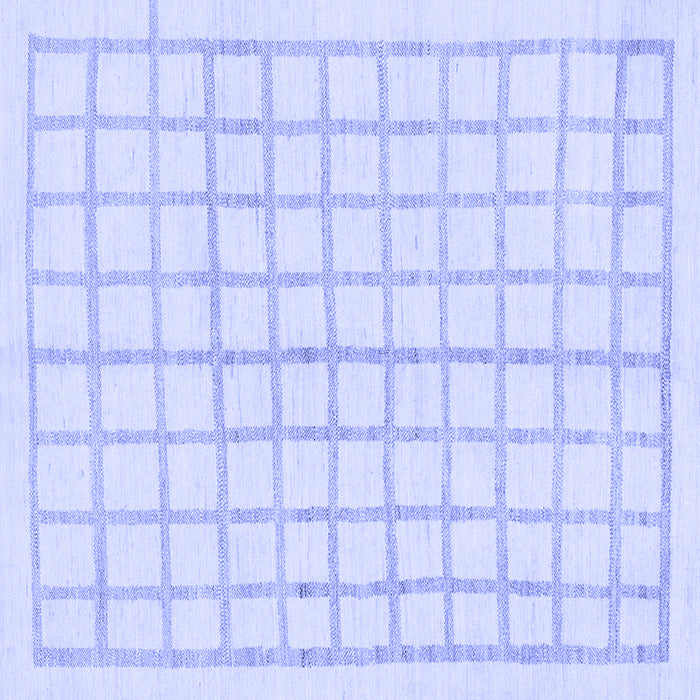 Square Solid Blue Modern Rug, abs1589blu