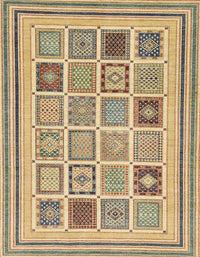 Machine Washable Abstract Brown Rug, wshabs158