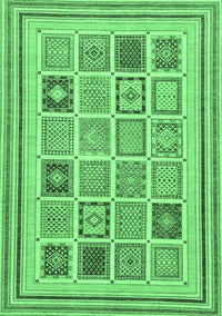 Abstract Emerald Green Modern Rug, abs158emgrn