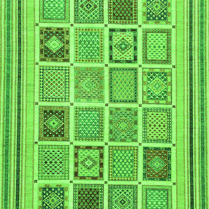 Machine Washable Abstract Green Modern Area Rugs, wshabs158grn