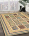 Machine Washable Abstract Brown Rug in a Family Room, wshabs158