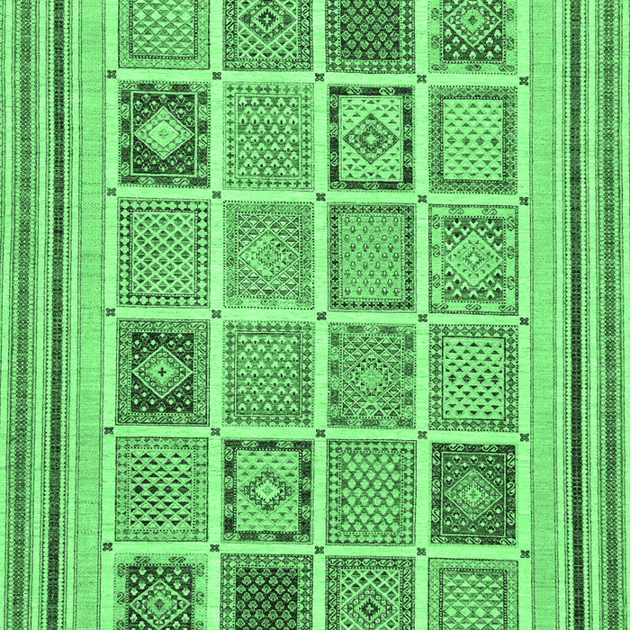 Machine Washable Abstract Emerald Green Modern Area Rugs, wshabs158emgrn