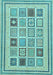 Machine Washable Abstract Light Blue Modern Rug, wshabs158lblu