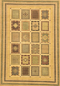 Abstract Brown Modern Rug, abs158brn