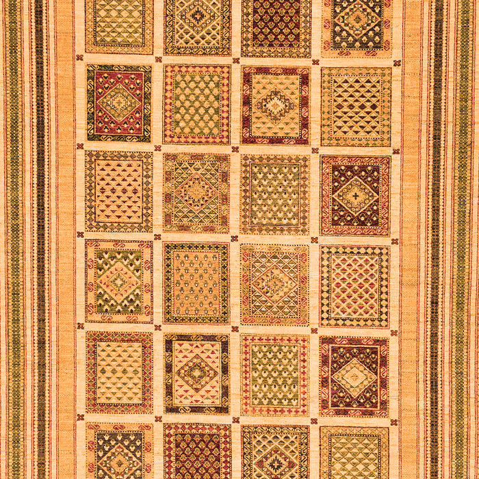 Abstract Orange Modern Rug, abs158org