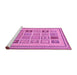 Sideview of Machine Washable Abstract Pink Modern Rug, wshabs158pnk