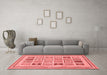 Modern Red Washable Rugs