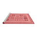 Modern Red Washable Rugs