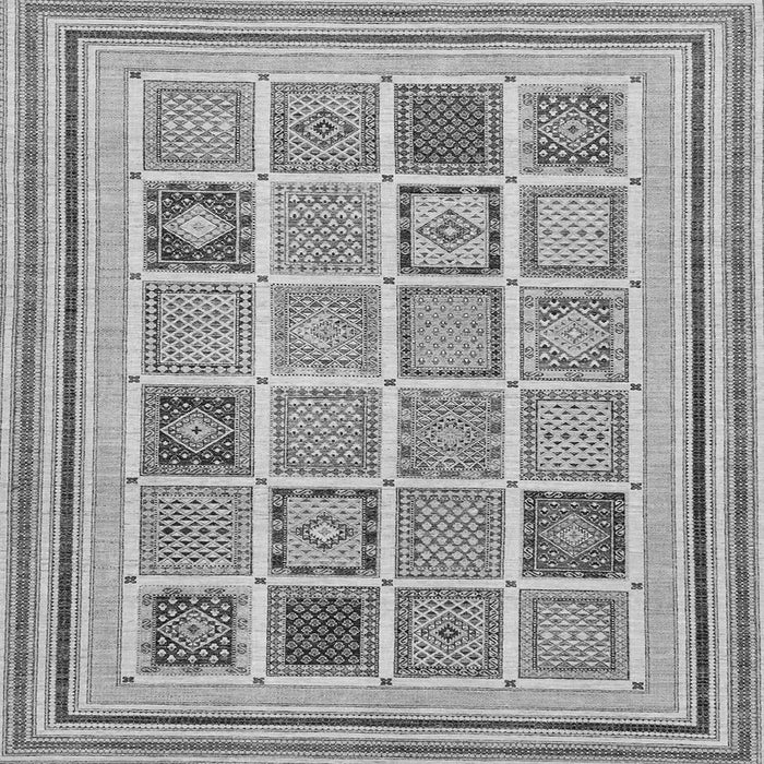 Square Machine Washable Abstract Gray Modern Rug, wshabs158gry