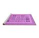 Sideview of Machine Washable Abstract Purple Modern Area Rugs, wshabs158pur