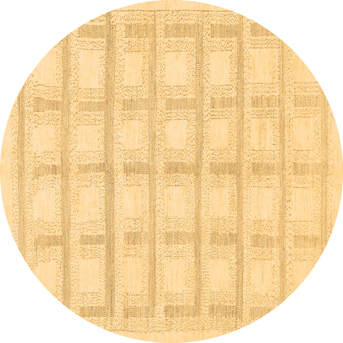 Round Solid Brown Modern Rug, abs1590brn