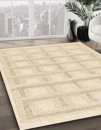 Abstract Golden Blonde Gold Solid Rug, abs1590