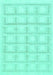 Solid Turquoise Modern Rug, abs1590turq