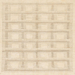 Square Abstract Golden Blonde Gold Solid Rug, abs1590