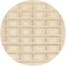 Round Machine Washable Abstract Gold Rug, wshabs1590