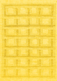 Solid Yellow Modern Rug, abs1590yw