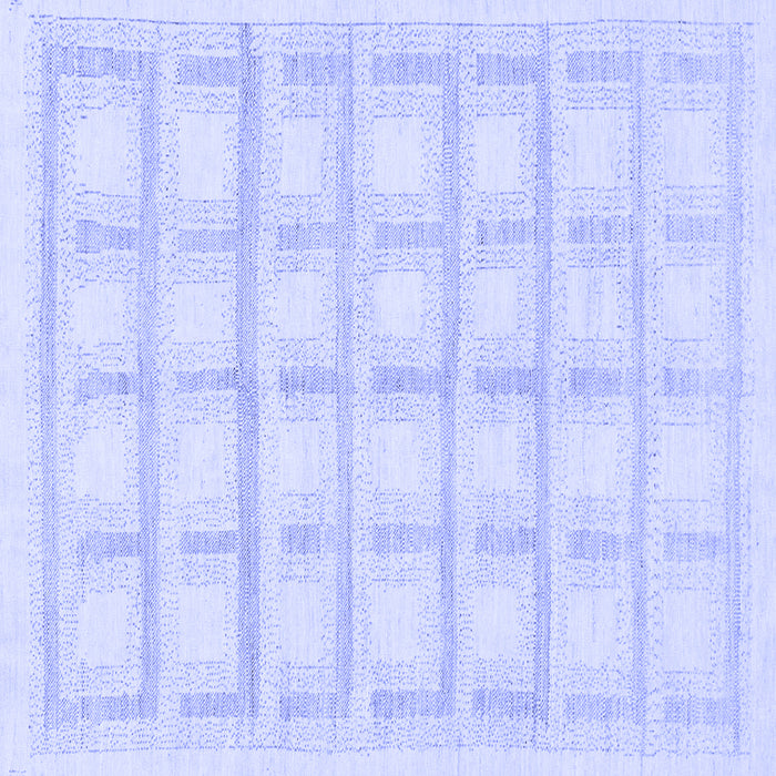 Square Solid Blue Modern Rug, abs1590blu