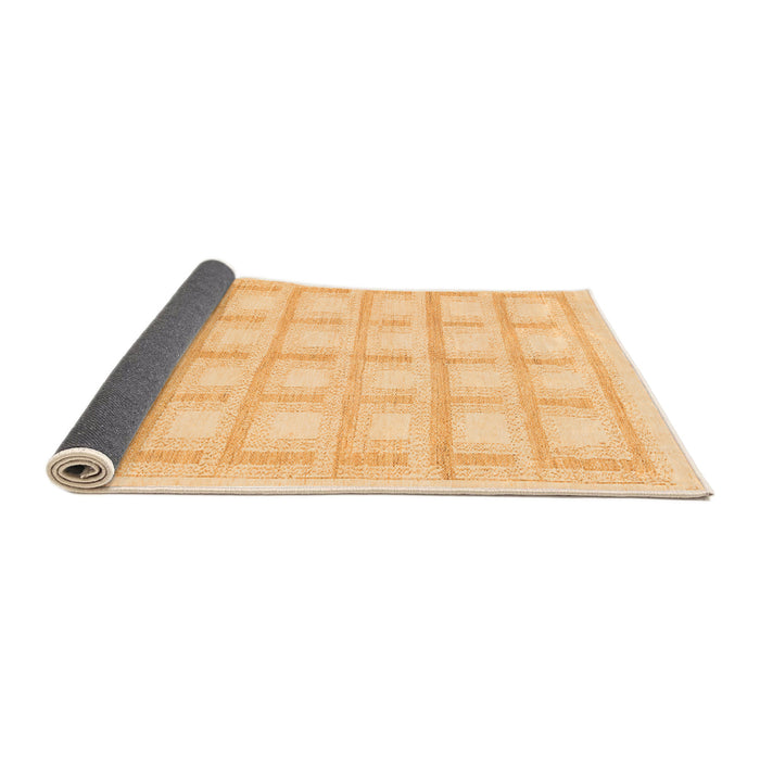 Sideview of Solid Orange Modern Rug, abs1590org