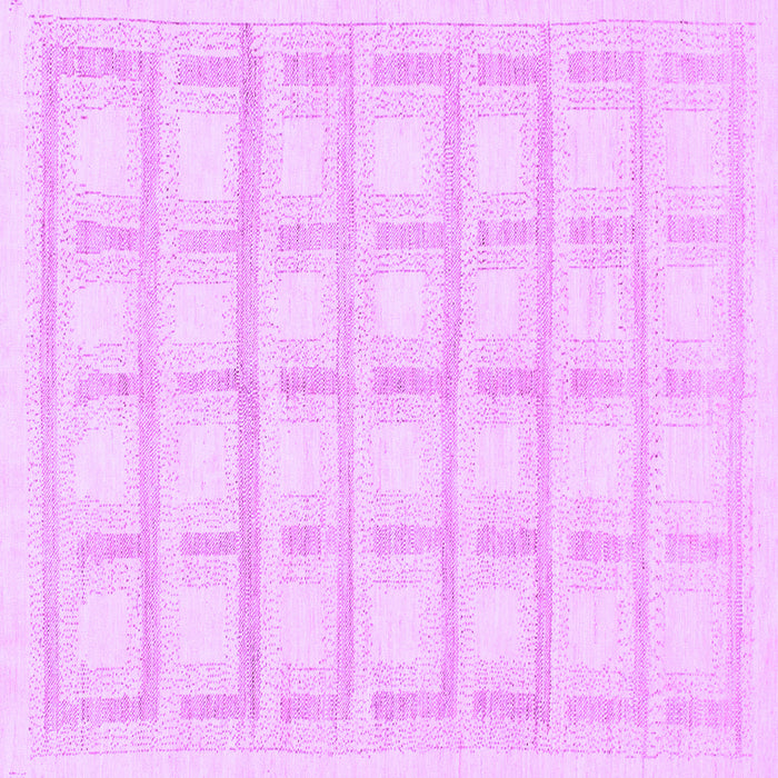 Square Machine Washable Solid Purple Modern Area Rugs, wshabs1590pur
