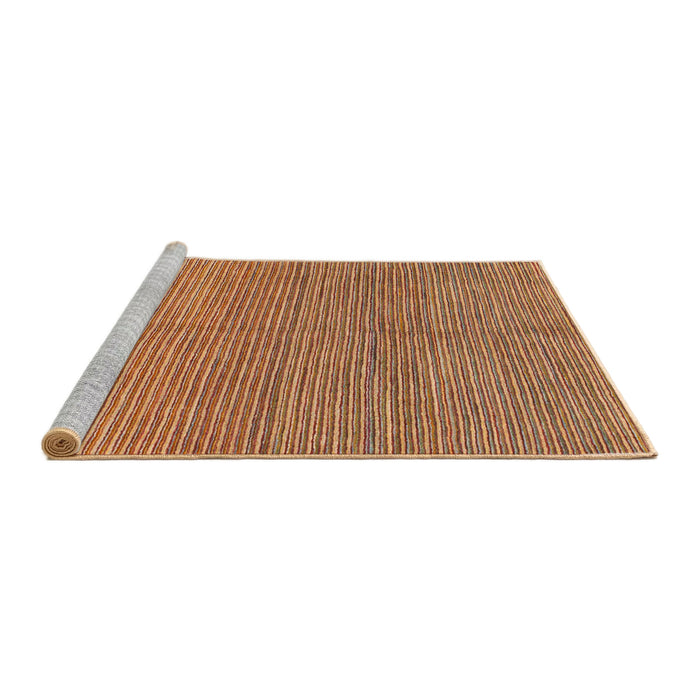 Sideview of Machine Washable Abstract Orange Rug, wshabs1591