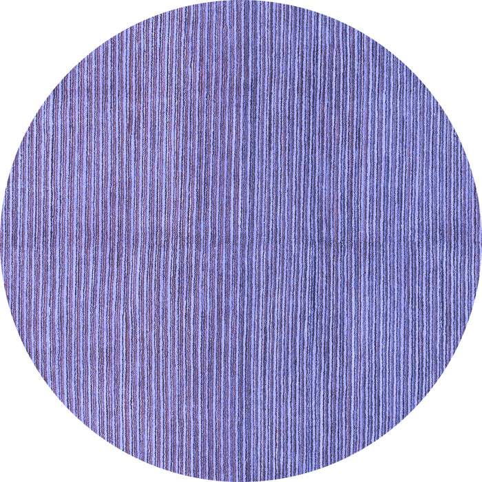 Round Abstract Blue Modern Rug, abs1591blu