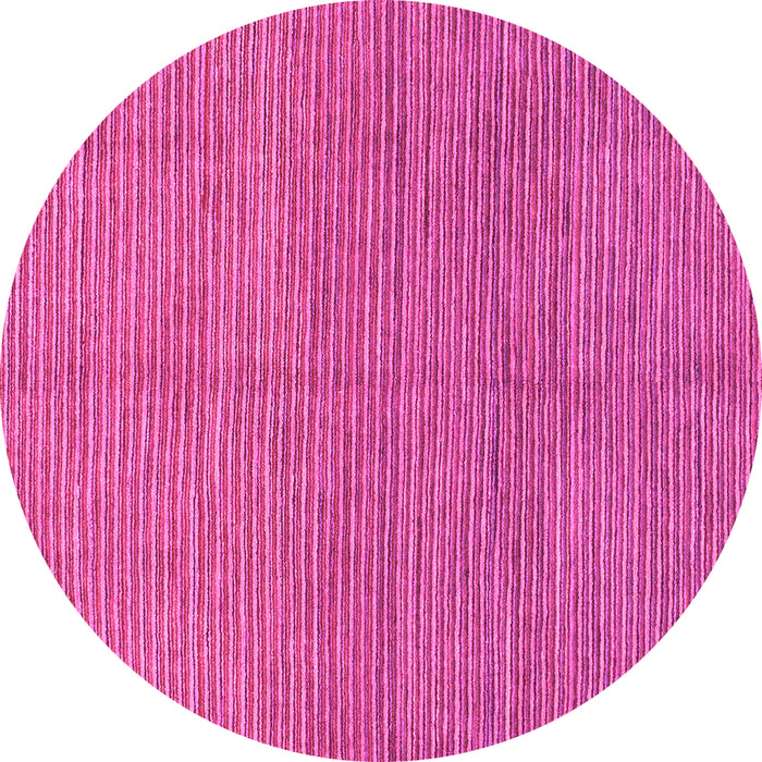 Round Abstract Pink Modern Rug, abs1591pnk