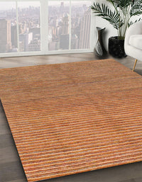 Abstract Orange Modern Rug, abs1591