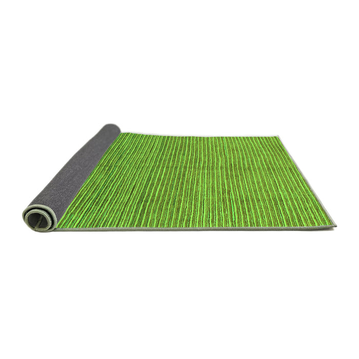 Sideview of Abstract Green Modern Rug, abs1591grn