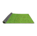 Sideview of Abstract Green Modern Rug, abs1591grn