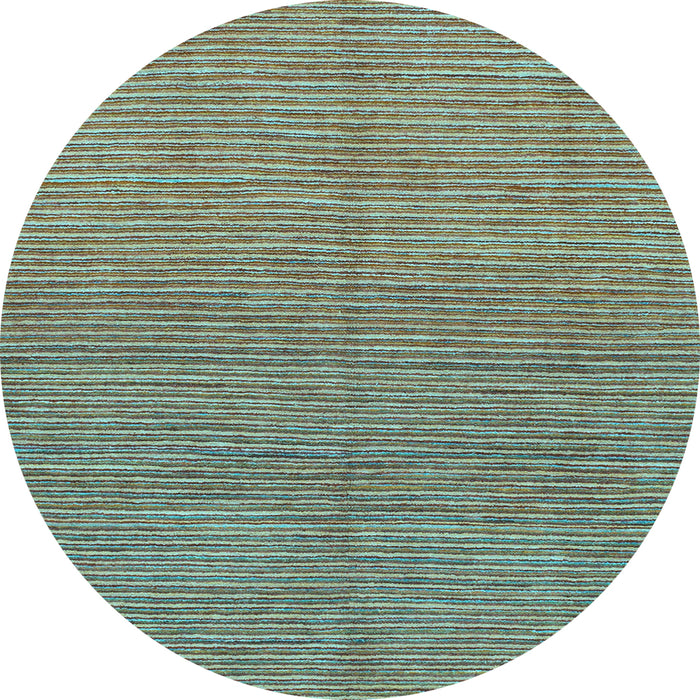 Round Machine Washable Abstract Light Blue Modern Rug, wshabs1591lblu