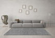 Machine Washable Abstract Gray Modern Rug in a Living Room,, wshabs1591gry