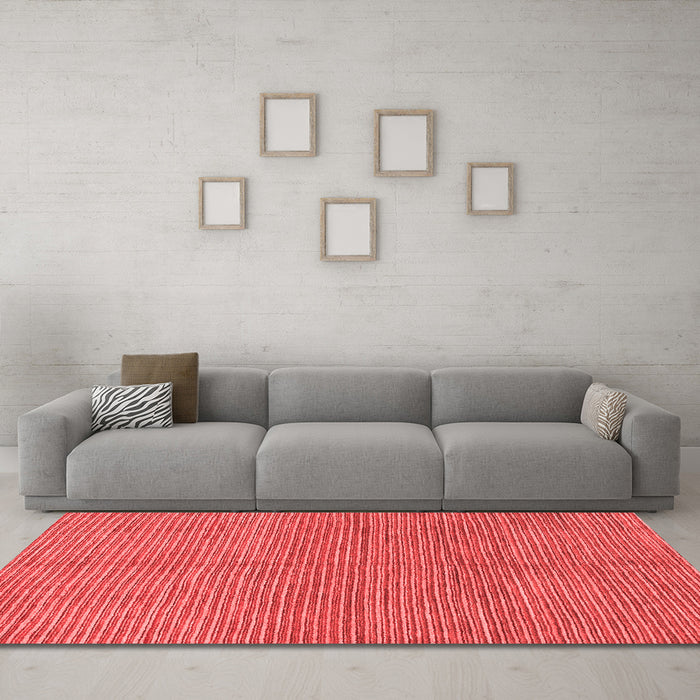 Modern Red Washable Rugs