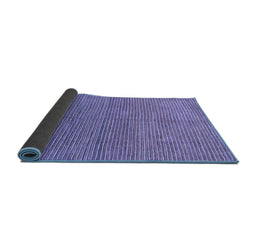 Sideview of Abstract Blue Modern Rug, abs1591blu